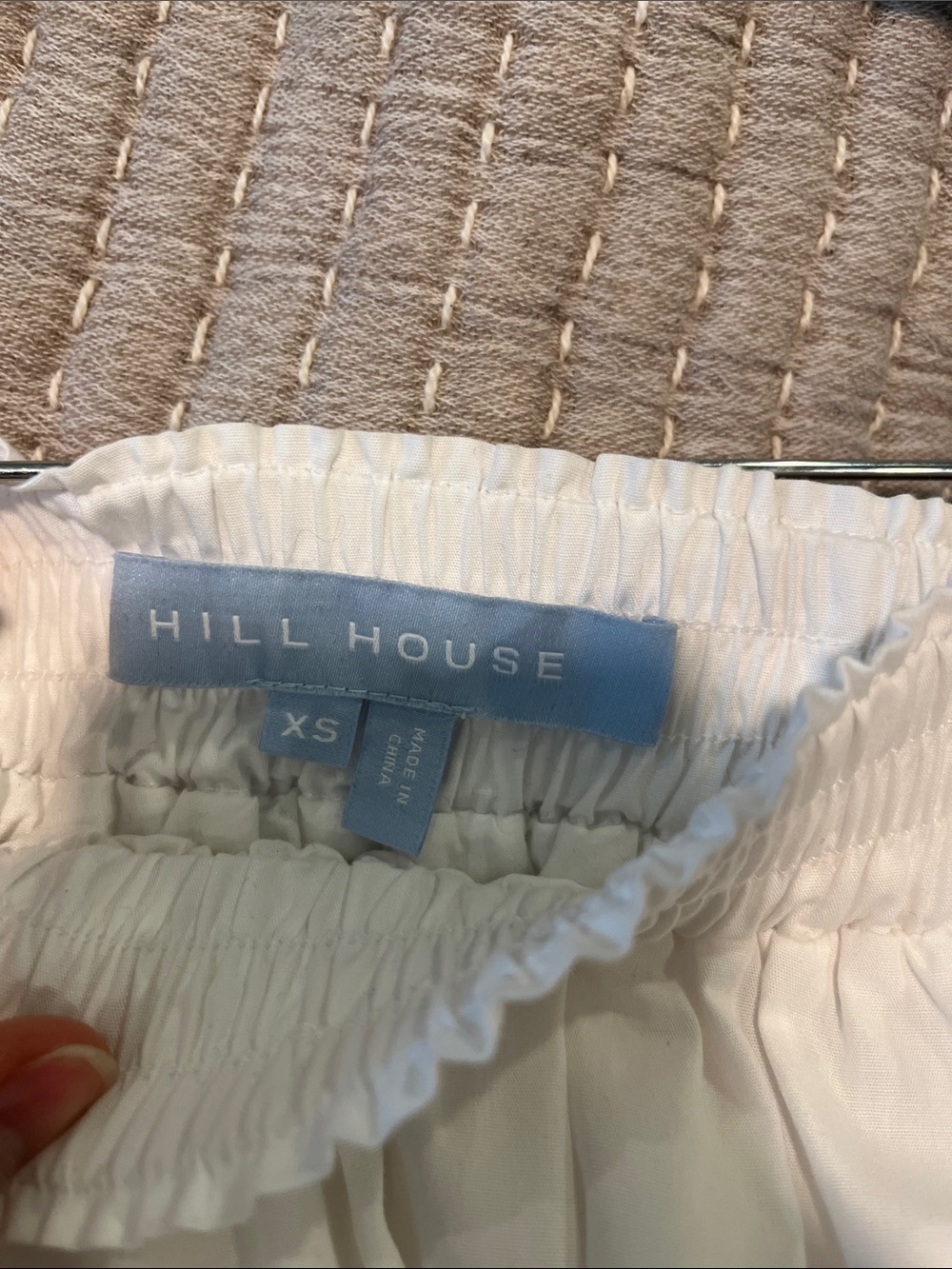Hill House White Eyelet A-Line Skirt - Picture 3 of 4